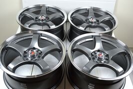 New DDR 18x8 Fuzion 5x100/114.3 Gunmetal Polished Lip 18" Wheels Rims (S... - $839.00