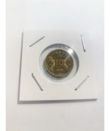 1951 Morocco 10 Francs  (AH1371) – Arabic &amp; French Script Coin Rare - $90.43 MXN
