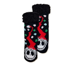 Disney Nightmare Before Christmas Holiday Women&#39;s Slipper Socks 1-Pack S... - £11.72 GBP