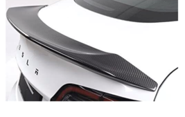 Muge Racing Real Carbon Fiber Spoiler for 2017-2021 Tesla Model 3 V Version NOS - £127.24 GBP