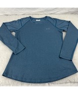Columbia Women&#39;s Size L Long Sleeve Blue Solid Polyester Round Neck Omni... - $377.62 MXN