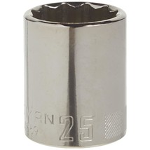 CRAFTSMAN Shallow Socket, Metric, 1/2-Inch Drive, 25mm, 12-Point (CMMT44269) - $16.99
