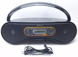 Sony ZS-SN10 Atrac3plus Portable Boombox Cd MP3 AM/FM Stereo Radio Fully Tested - £36.40 GBP