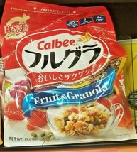 2 Pack Japanese Calbee Fruit &amp; Granola Strawberry,Papaya &amp; Raisin - £22.86 GBP