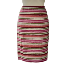 Talbots Skirt Womens Size 14 Striped Midi Pencil Linen - £21.57 GBP