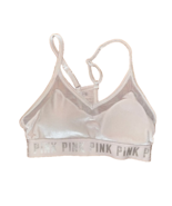 Victoria&#39;s Secret Pink Sport Ultimate Lightly Lined Velvet Bralette XS W... - £9.76 GBP