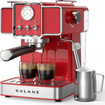 Galanz Retro Espresso Machine 15 Bar Pump Professional Cappuccino Latte Machine  - £160.38 GBP