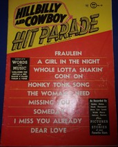 Vintage Hillbilly &amp; Cowboy Hit Parade Words &amp; Music Pictures &amp; Stories 1957 - £5.50 GBP