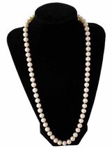 Pearls Vintage RETRO  Imitation Ivory Colored  8-9 MM Single Strand 22&quot; ... - $41.70