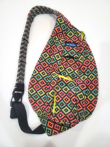 Kavu Multicolor Backpack Zipper Closure lots of pockets rope strap Tote - €18,60 EUR