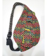Kavu Multicolor Backpack Zipper Closure lots of pockets rope strap Tote - $21.80
