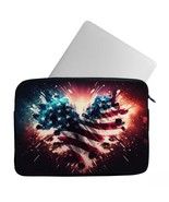 Heart Mac Book Pro 16&quot; Sleeve - USA Print Laptop Sleeve - Colorful Mac B... - £27.33 GBP