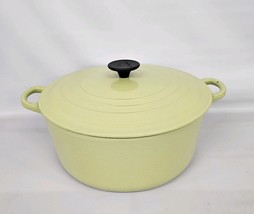 Vintage Le Creuset Dutch Oven Pot #28  Avocado Kiwi Green 7.25qt Large - $2,784.23 MXN