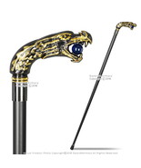 37&quot; Gemstone Gold Dragon Gentleman&#39;s Walking Stick w/ Metal Cane and Rub... - £18.12 GBP