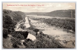 View up Potomac From Camp Hill Harpers Ferry WV W L Erwin DB Postcard H28 - £9.04 GBP