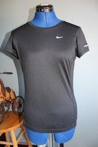 Nike Miller Dri-Fit Running Women&#39;s Black Short Sleeve Top ~S~ 519829-010 - £11.17 GBP