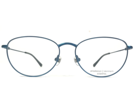 Prodesign Denmark Eyeglasses Frames 3157 c.9011 Shiny Blue Wire Rim 52-1... - $74.59