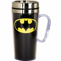 Batman Symbol Travel Mug Black - £17.99 GBP