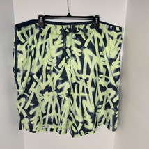 Nike Swim Shorts Mens 4XL Yellow Black Mesh Lined Trunks Board Beach Dra... - $28.25