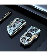 Stunning  key case in silver or gun metal grey for bmw .Perfect gift or ... - $41.14 CAD
