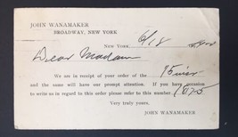 John Wanamaker Broadway New York Postal Card 1900 - $15.00