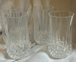 Set of 4 Cristal D&#39; Arques Longchamp High Ball Glasses 5.25” Tall - £20.97 GBP