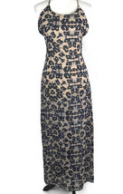 Honey Punch Dress Size M Medium Blue Leopard Strappy Maxi Dress Casual S... - £19.13 GBP