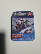 Sealed Cardinal Marvel Avengers Fifty (50) Piece Puzzle In A Tin 7&quot; X 5&quot;... - $7.61