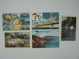 The Upper Penisula Of Michigan &amp; Area MI 5 Post Card Lot - £7.75 GBP