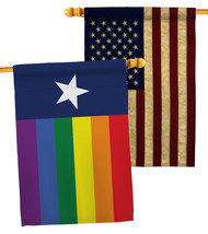 TexasPride - Impressions Decorative USA Vintage Applique House Flags Pack HP1486 - £47.93 GBP