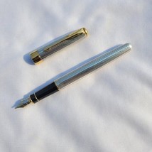 Parker Sonnet Fougere Sterling Silver 18Kt Gold Nib Fountain Pen - £221.54 GBP