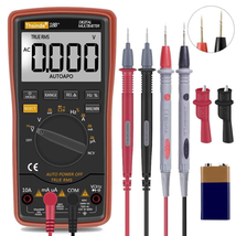 Auto Ranging Digital Multimeter TRMS 6000 with Battery Alligator Clips Test Lead - £22.95 GBP