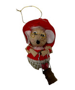 Vintage Kurt Adler Corn Husk Mouse Christmas Ornament Grandma Glasses 4"... - $272.94 MXN Vintage Kurt Adler Corn Husk Mouse Christmas Ornament Grandma Glasses 4"... - $272.94 MXN