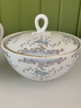 Blue Rose Imperial China W Dalton Seville 5303 Sugar Bowl With Lid 4&quot; Tall - £9.74 GBP