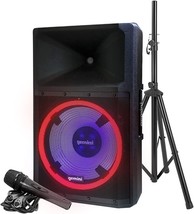 Gemini Sound GSP-L2200PK Indoor 2200 Watt Peak Powered Bluetooth DJ Speaker on - £333.43 GBP