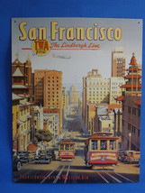 San Francisco TWA Plane Travel  12.5x16 Out Of Print Vintage Metal Sign New B79 - £27.91 GBP