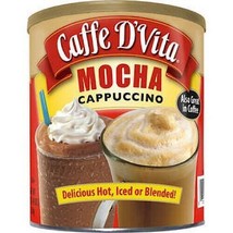 Caffe D'Vita Hot or Iced Cappuccino Drink Mix, Mocha 64 Oz - Qty. 1 - £18.38 GBP