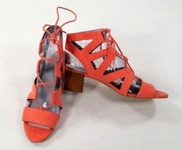 Rebecca Minkoff Coral Suede Gladiator Tie Up Block Heel Sandals Wms Size 10 New - £39.88 GBP