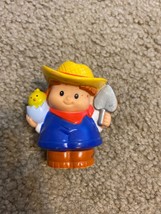 2002 Little People Farmer Chick Shovel 2.5&quot; Inch Figure Mattel Rare - £4.70 GBP