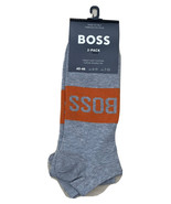 Hugo Boss Men&#39;s Low Cut Socks 2 Pack- Grey- Size: US 7-13 - £11.69 GBP