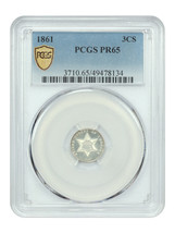 1861 3CS PCGS PR65 - $2,648.10