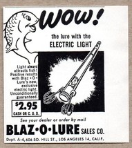 1954 Print Ad Blaz-O-Lure Fishing Lures with Electric Light Los Angeles,CA - £6.27 GBP
