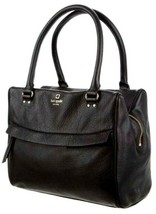 Kate Spade Ny Shelby Grant Park Black Leather Large Satchel Bag Pursenwt! - £179.06 GBP
