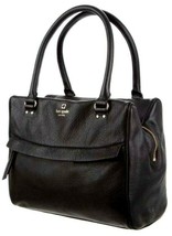 Kate Spade Ny Shelby Grant Park Black Leather Large Satchel Bag Pursenwt! - £182.44 GBP