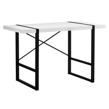 24" White and Black Computer Desk - $319.99