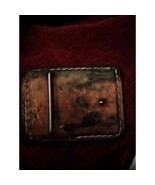 Vintage Leather Belt Buckle Horse Rectangle - $19.29 CAD