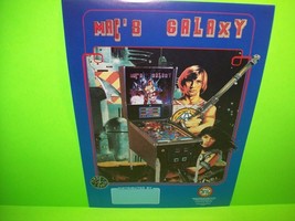 MAC Mac&#39;s Galaxy Original Flipper Game Pinball Machine Promo Sales Flyer Spain - £18.97 GBP