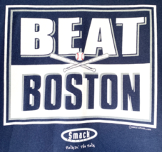 NY Yankees BEAT BOSTON T-Shirt Mens XL Baseball MLB Smack Talkin The Tal... - £14.59 GBP