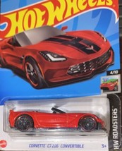 2023 Hot Wheels Corvette C7 Z06 Convertible Red 34/250 HW Roadsters 4/10 - £2.13 GBP