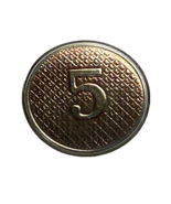 WWII, 5th REGIMENT, NEW YORK NATIONAL GUARD, PLASTIC COLLAR DISK, ENLIST... - $15.00